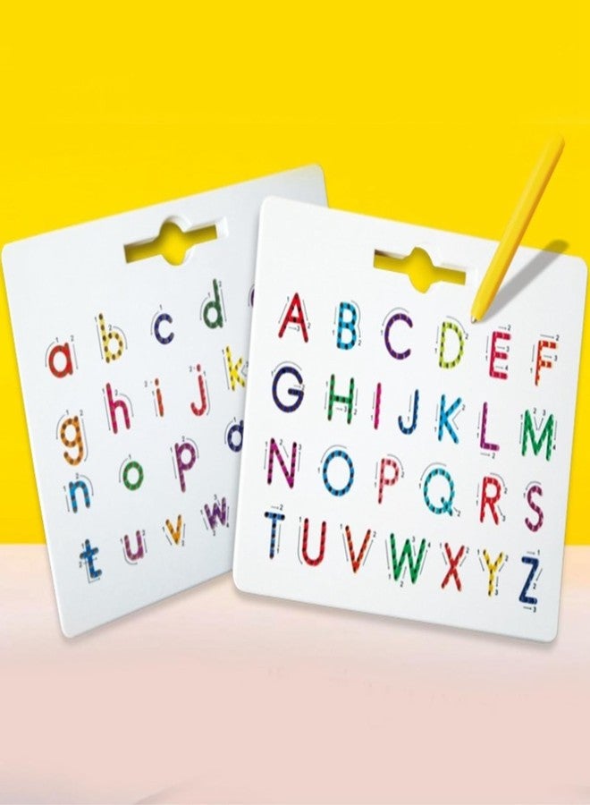 HUMAIZAR Magnetic Alphabet Tracing Board, Double-Sided 2-in-1 Learning & Writing Board, STEM Toy for Toddlers, Letter & Number Tracing Board with Magnet & Stylus Pen, Montessori Educational Toy - Image 2